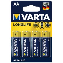 Varta 4106 - 4 St Alkali-Batterien LONGLIFE EXTRA AA 1,5V