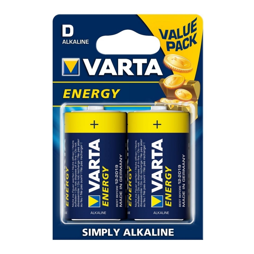 Varta 4120 - 2 St Alkalibatterie ENERGY D 1,5V