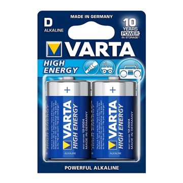Varta 4920 - 2 Stück Alkaline-Batterie HIGH ENERGY D 1,5V