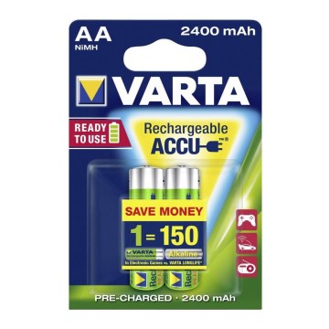 Varta 56706 - 2 St Ladebatterie ACCU AA NiMH/2100mAh/1,2V