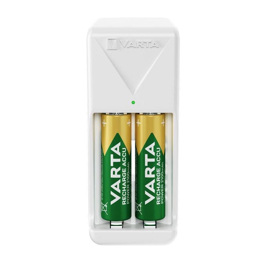 Varta 57656101401 - Batterieladegerät für 2x AA/AAA, 230 V