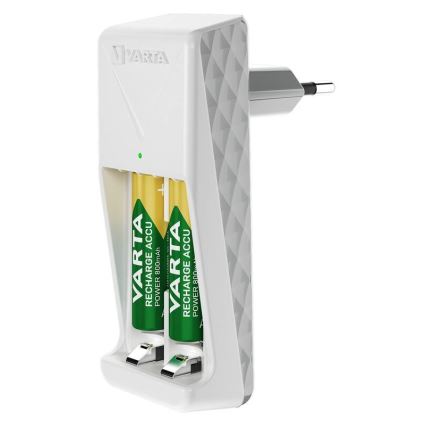 Varta 57656201421 - Batterieladegerät für 2x AA/AAA 800 mAh 230V