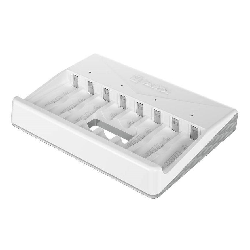 Varta 57659101401 - Akku-Ladegerät für 8 x AA/AAA-Akkus, 5 V