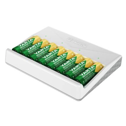Varta 57659101401 - Akku-Ladegerät für 8 x AA/AAA-Akkus, 5 V