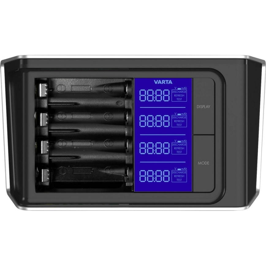 VARTA 57675 - LCD Ultra-Schnell-Ladegerät 4xAA/AAA Aufladung 15min