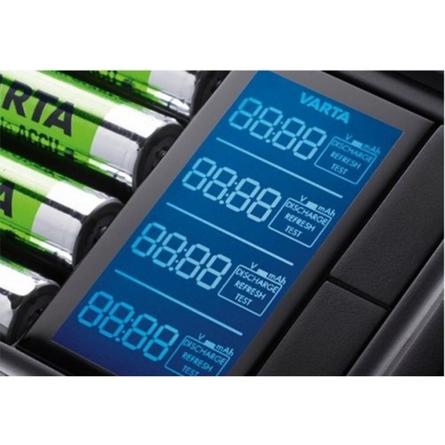 VARTA 57675 - LCD Ultra-Schnell-Ladegerät 4xAA/AAA Aufladung 15min