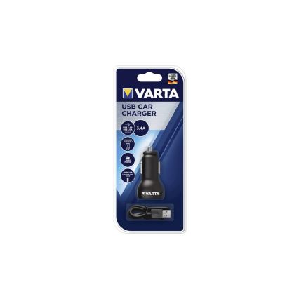 VARTA 57931 - Ladegerät Autoadapter USB 12V