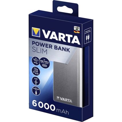 VARTA 57965 - Powerbank 6000 mAh/3,7V