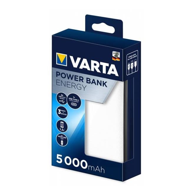 Varta 57975101111 - Power Bank ENERGY 5000mAh/5V weiß