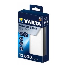 Varta 57977101111 – Powerbank ENERGY 15000mAh/2x2,4V weiß