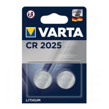 Varta 6025101402 - 2 Stk Lithium-Knopfzelle ELECTRONICS CR2025 3V