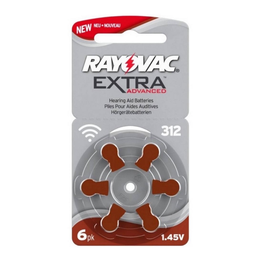 Varta Rayovac 40000 - 6 St Batterie für Hörgeräte 312 1,45V