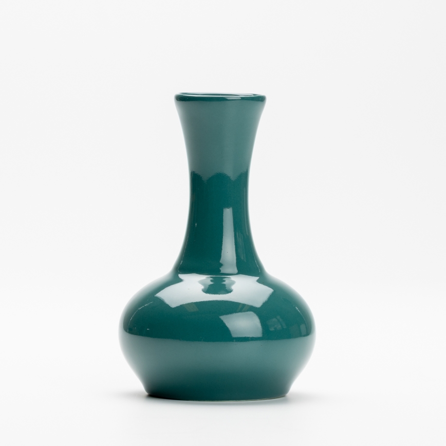 Vase Alena dunkel türkisfarben