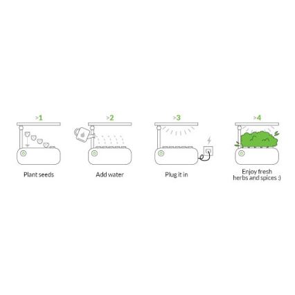 VEGEBOX SMART GARDEN 9 PFLANZUNG LEERSTAND LED/21W/230V