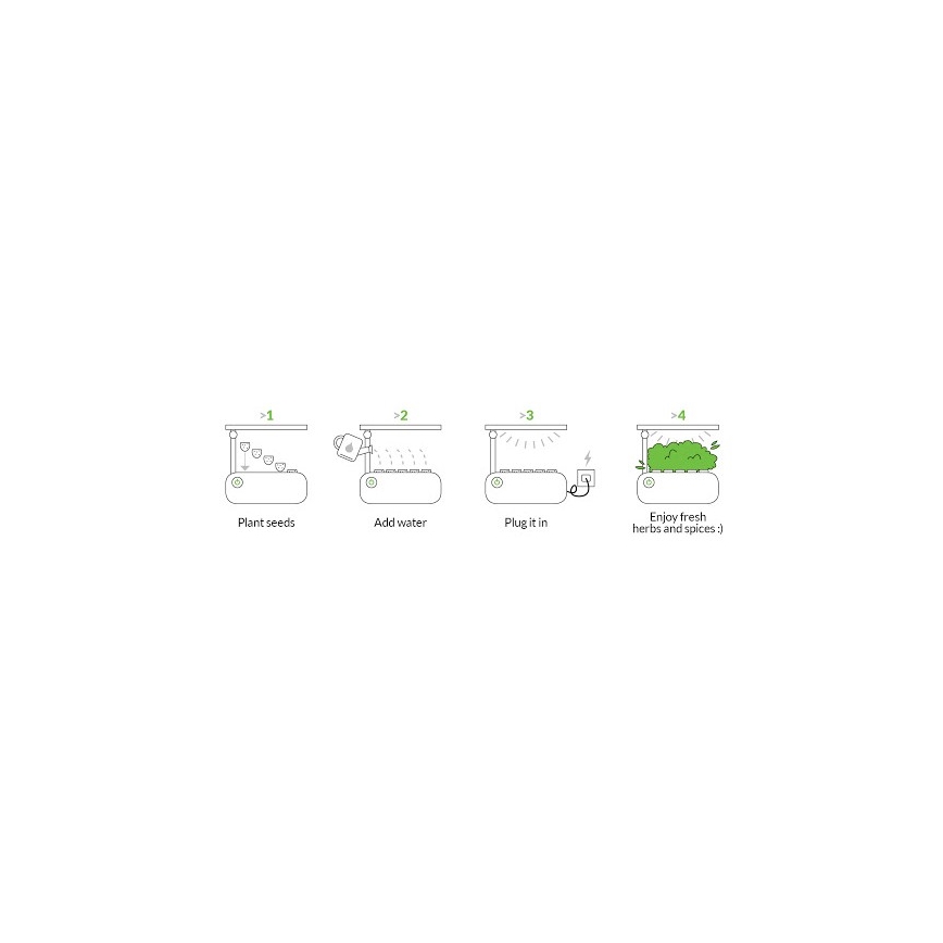 VEGEBOX SMART GARDEN 9 PFLANZUNG LEERSTAND LED/21W/230V