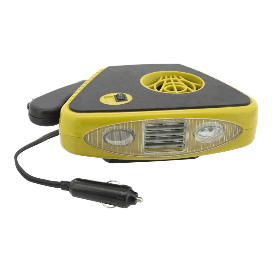 Ventilator mit Heizung und LED-Licht 3in1 158W/12V