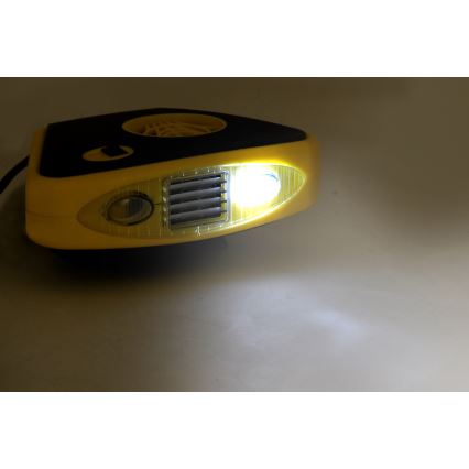 Ventilator mit Heizung und LED-Licht 3in1 158W/12V