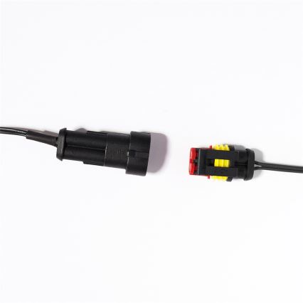Erweiterbare LED-Außenlichterkette CONE FILAMENT 20×E10 14 m klar/warmweiß IP44, Hergestellt in Tschechien