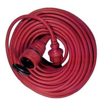 Verlängerungskabel 20m SCHUKO IP44 rot