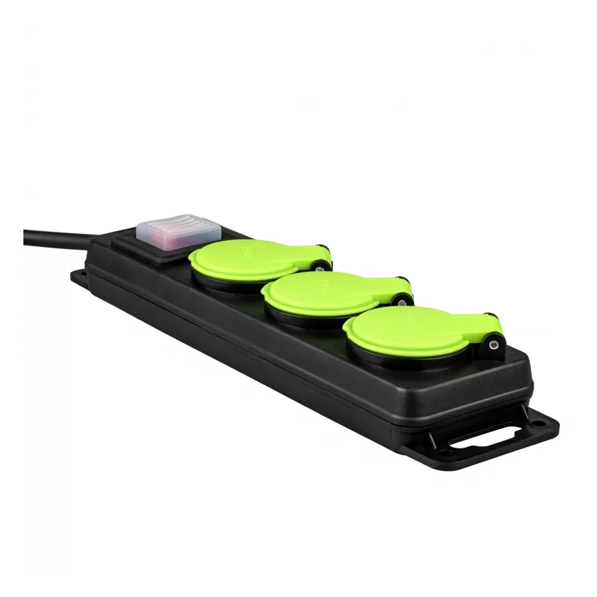 Verlängerungskabel mit Schalter, 3-fach, 5m, IP44