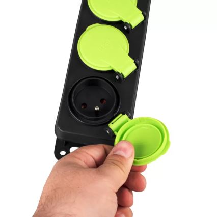 Verlängerungskabel mit Schalter, 3-fach, 5m, IP44