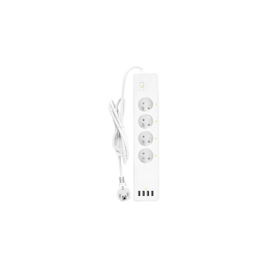 Verlängerungskabel mit Schalter SMART 1,8 m 4Z + 4xUSB Wi-Fi Tuya
