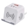 Verlängerungskabel-Würfel mit kabelloser Aufladung QI 2Z +2xUSB-A+1xUSB-C 2m weiß