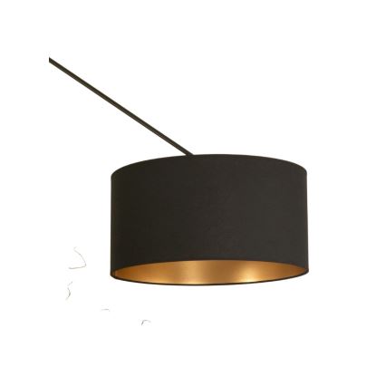 Verstellbare LED-Hängeleuchte an Stange GORTA 1xE27/60W/230V schwarz/gold