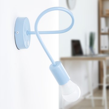 Verstellbare Wandleuchte OXFORD 1xE27/15W/230V blau