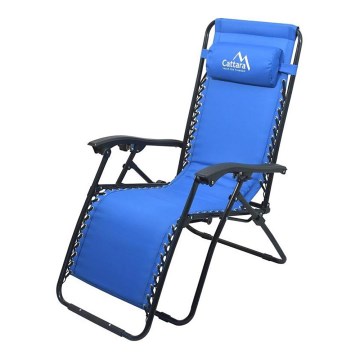 Verstellbarer Campingstuhl blau