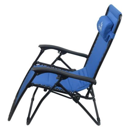 Verstellbarer Campingstuhl blau