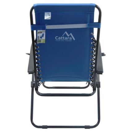 Verstellbarer Campingstuhl blau