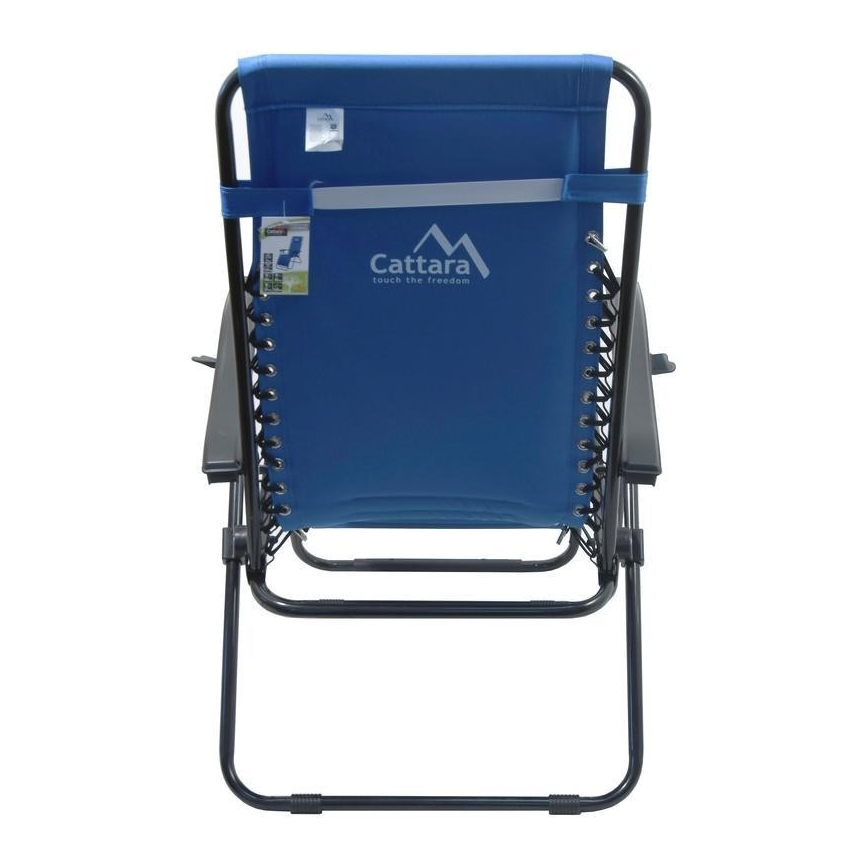 Verstellbarer Campingstuhl blau