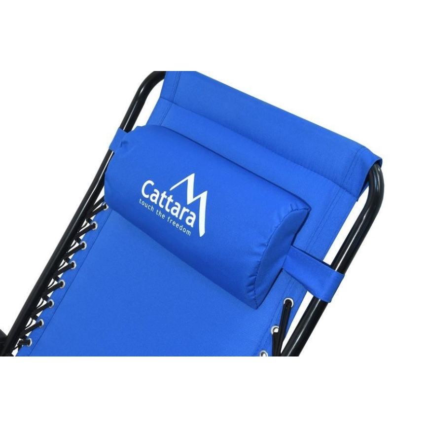 Verstellbarer Campingstuhl blau