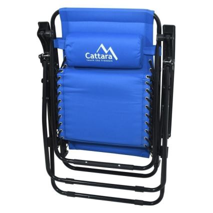 Verstellbarer Campingstuhl blau