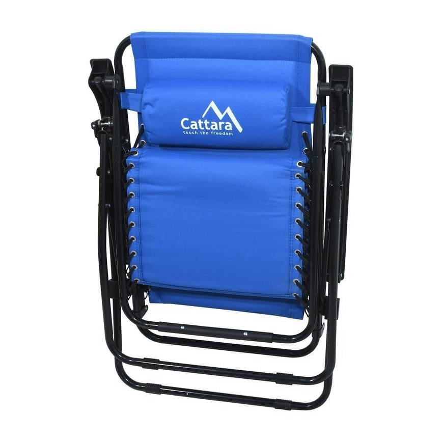 Verstellbarer Campingstuhl blau