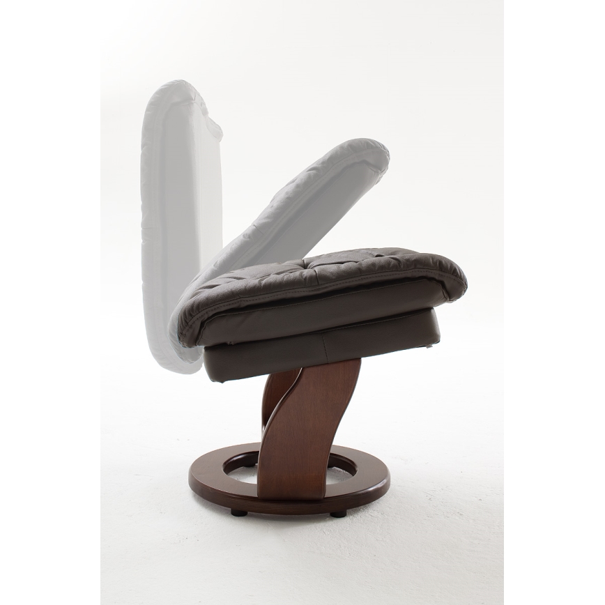 Verstellbarer Sessel HABI Braun/Nussbaum