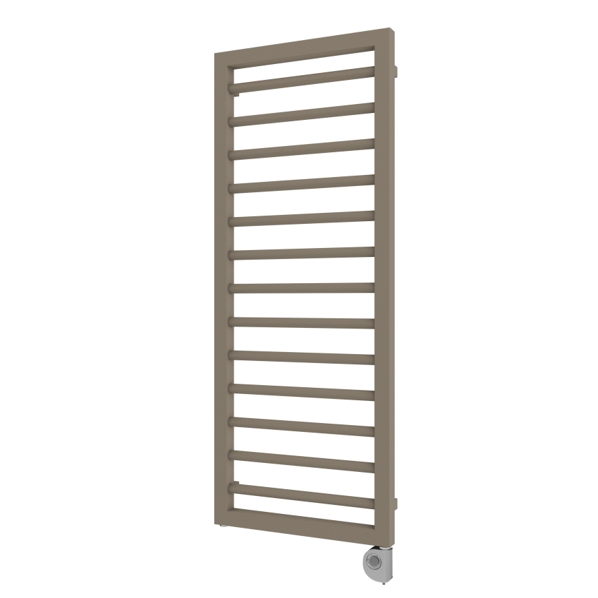 Vertaduro - Badezimmerheizkörper mit Thermostat ADEL 600W 128x50 cm Taupe