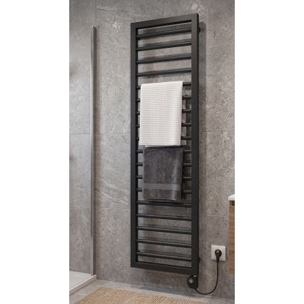 Vertaduro - Badheizkörper mit Thermostat ADEL 600W 172x50 cm Anthrazit