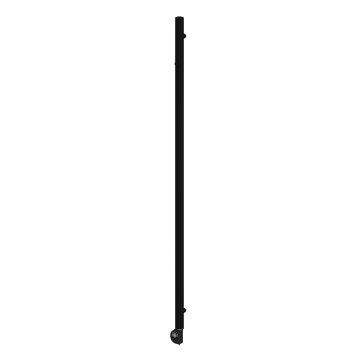 Vertaduro - Badheizkörper mit Thermostat ERDA 400 W 180 x 5 cm schwarz
