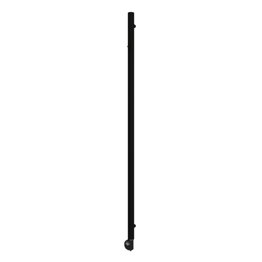 Vertaduro - Badheizkörper mit Thermostat ERDA 400 W 180 x 5 cm schwarz