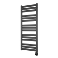 Vertaduro - Badheizkörper mit Thermostat LUCY 600 W 125 x 50 cm Anthrazit
