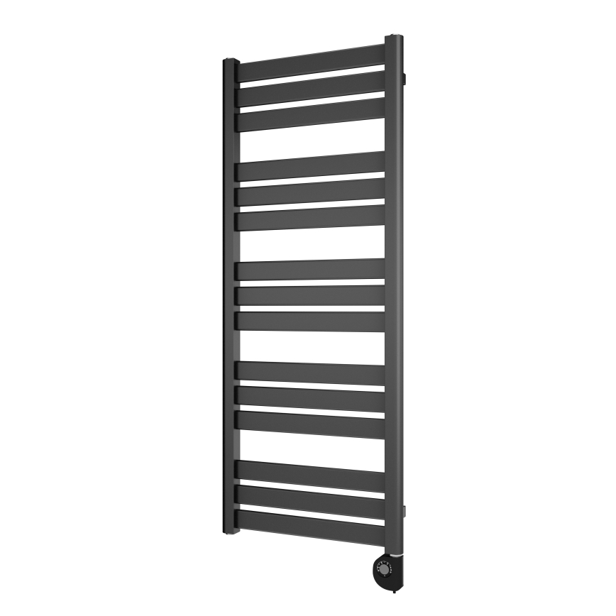 Vertaduro - Badheizkörper mit Thermostat LUCY 600 W 125 x 50 cm Anthrazit