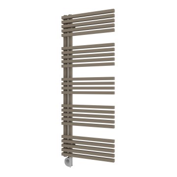 Vertaduro - Badheizkörper mit Thermostat MICHELLE 600W 129x50 cm taupe