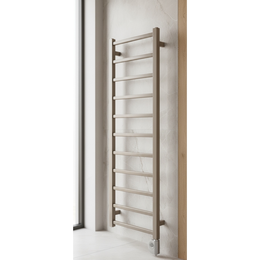 Vertaduro - Badheizkörper mit Thermostat ZOE 400W 114x40 cm taupe