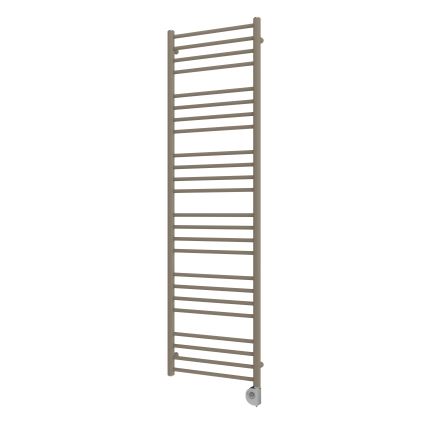 Vertaduro - Badheizkörper SIMONE mit Thermostat, 600 W, 174 x 50 cm, taupe