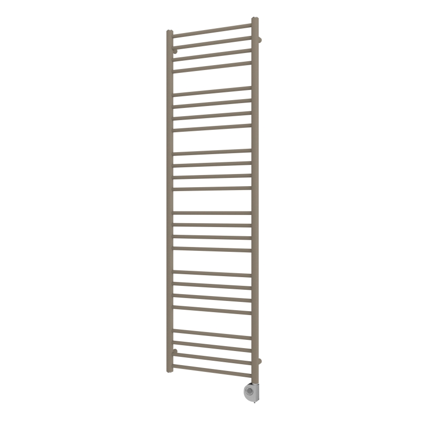 Vertaduro - Badheizkörper SIMONE mit Thermostat, 600 W, 174 x 50 cm, taupe