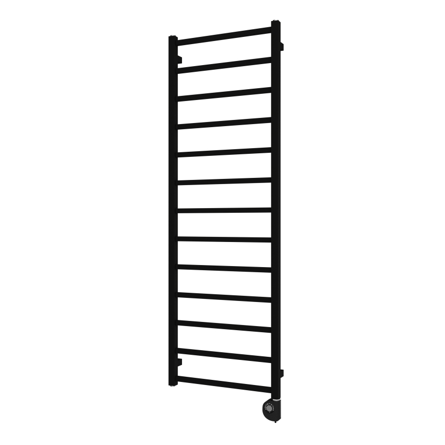 Vertaduro - Badheizkörper ZOE mit Thermostat, 400W, 150x50 cm, schwarz