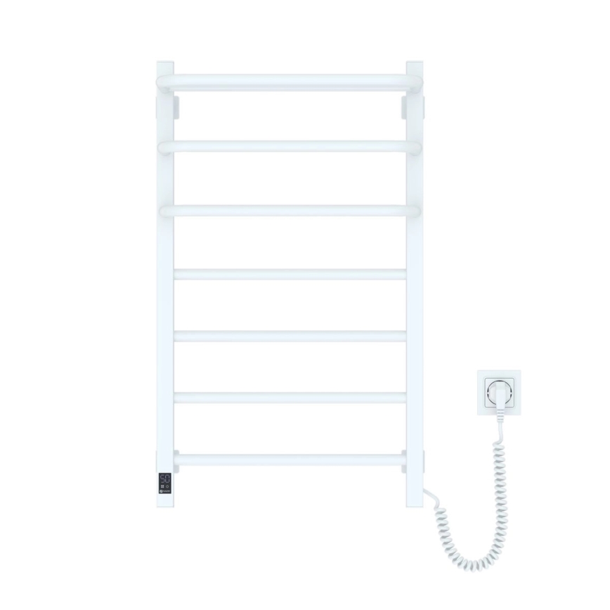Vertaduro - Elektrischer Handtuchheizkörper mit Thermostat DOR 155W/230V 80x48 cm IP44 weiß rechts