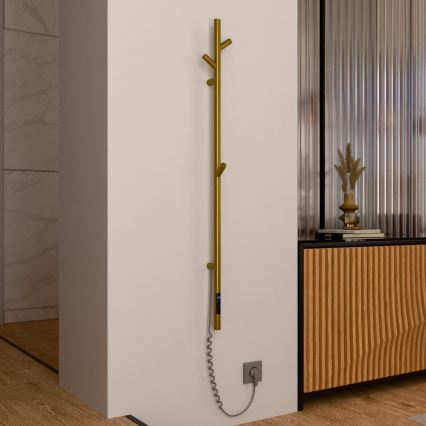 Vertaduro - Elektrischer Handtuchwärmer MEDA 37W 118x16 cm gold